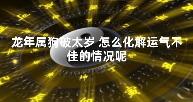 龙年属狗破太岁 怎么化解运气不佳的情况呢